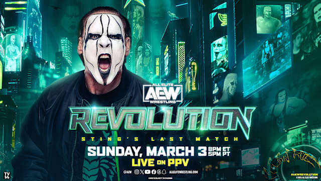 AEW Revolution 2024 poster.